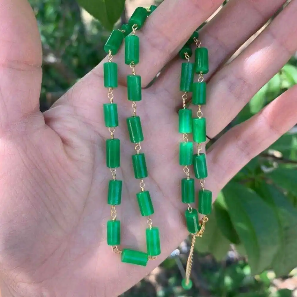 Natural Jadeite Jade Cylinder Beads Necklace 18inch Colorful All Saints' Day Mental Energy Spirituality Gift Yoga Glowing
Natural Jadeite Jade Cylinder Beads Necklace 18inch Colorful All Saints' Day Mental Energy Spirituality Gift Yoga Glowing