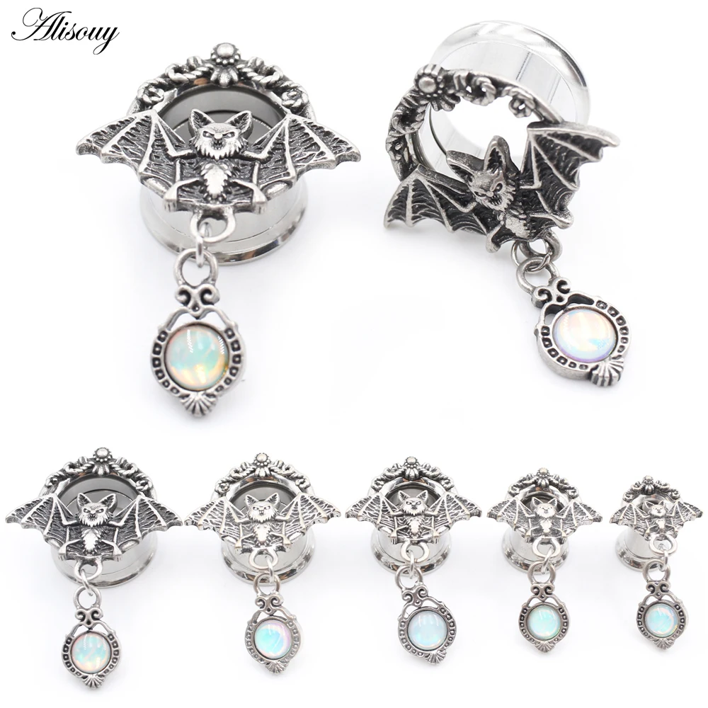 Круглые Серьги-растяжки Alisouy из нержавеющей стали с подвеской «летучая мышь» с опалом, туннели для ушей, расширители, растягивающие серьги, ювелирные изделия для пирсинга тела, 2 шт.
Круглые Серьги-растяжки Alisouy из нержавеющей стали с подвеской «летучая мышь» с опалом, туннели для ушей, расширители, растягивающие серьги, ювелирные изделия для пирсинга тела, 2 шт.