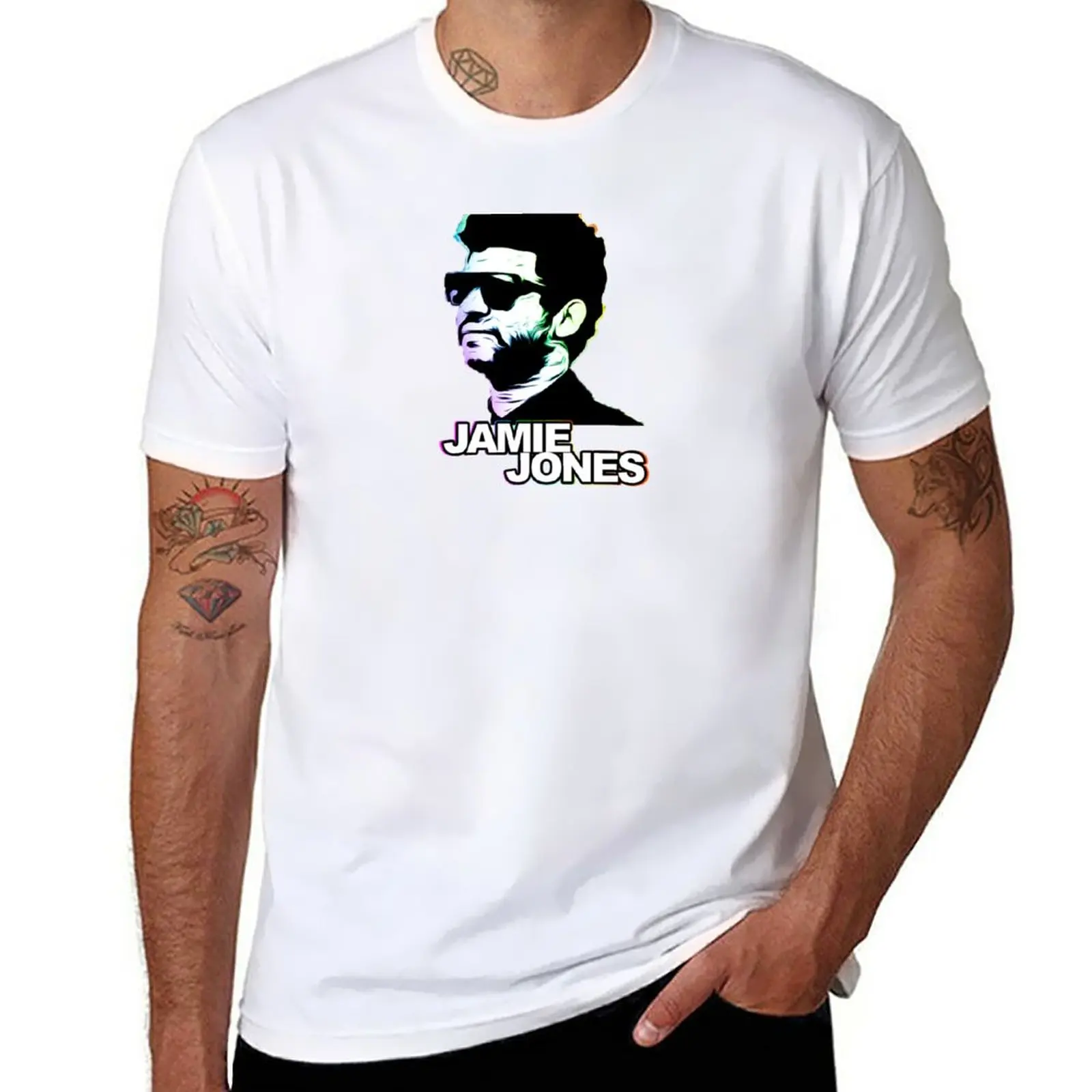 

Новая футболка JAMIE JONES - PARADISE IBIZA 2022, черная футболка, Мужская футболка с коротким рукавом