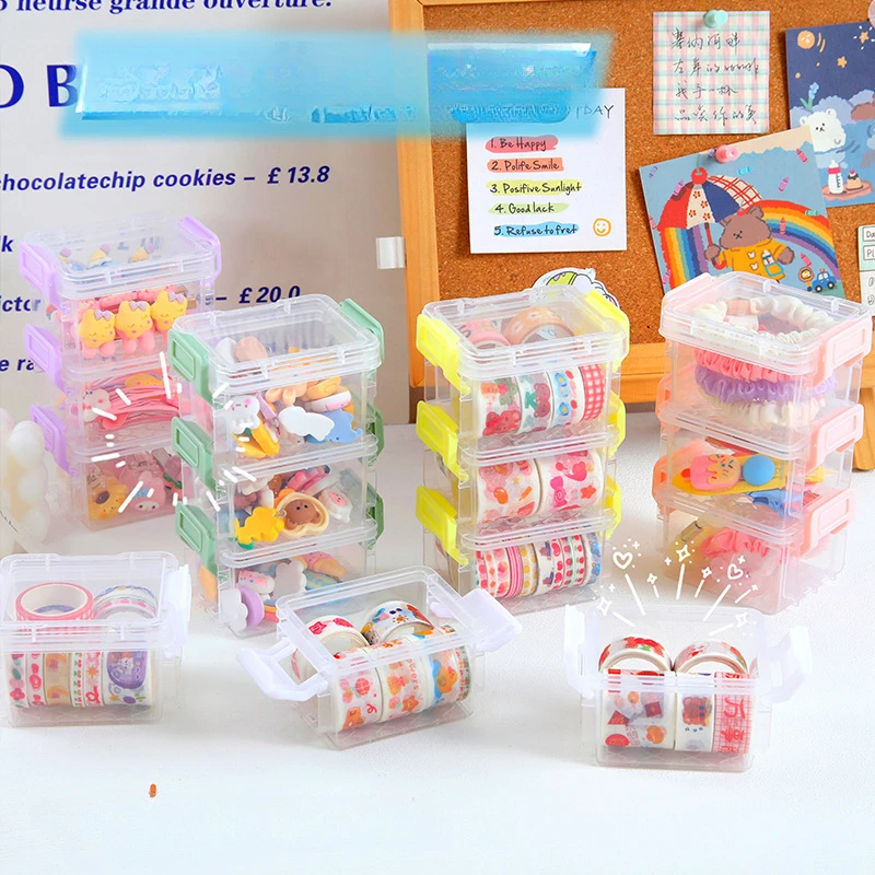 Multi-layer Buckle Mini Small Plastic Storage Box DIY Materials Handmade Accessories Transparent Storage Box
Multi-layer Buckle Mini Small Plastic Storage Box DIY Materials Handmade Accessories Transparent Storage Box