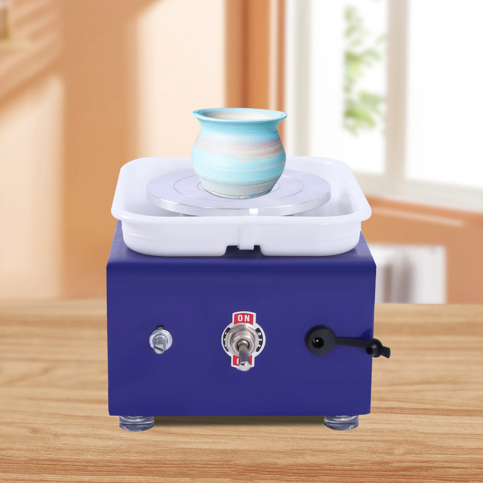 Electric Pottery Wheel Ceramic Wheel Machine Turntable 2000RPM With Removable ABS Basin 10cm Ceramic Plate
Electric Pottery Wheel Ceramic Wheel Machine Turntable 2000RPM With Removable ABS Basin 10cm Ceramic Plate