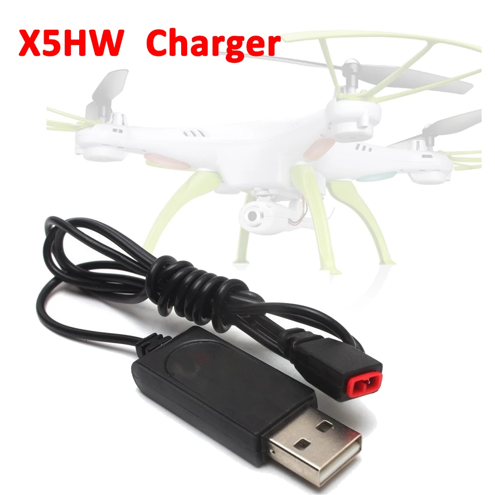 

Syma Drone X5HW Battery Charger USB Charging Cable Spare Part Fit for X5A X5HC X5UW X5UC X21 X21W RC Quadcopter Accessory