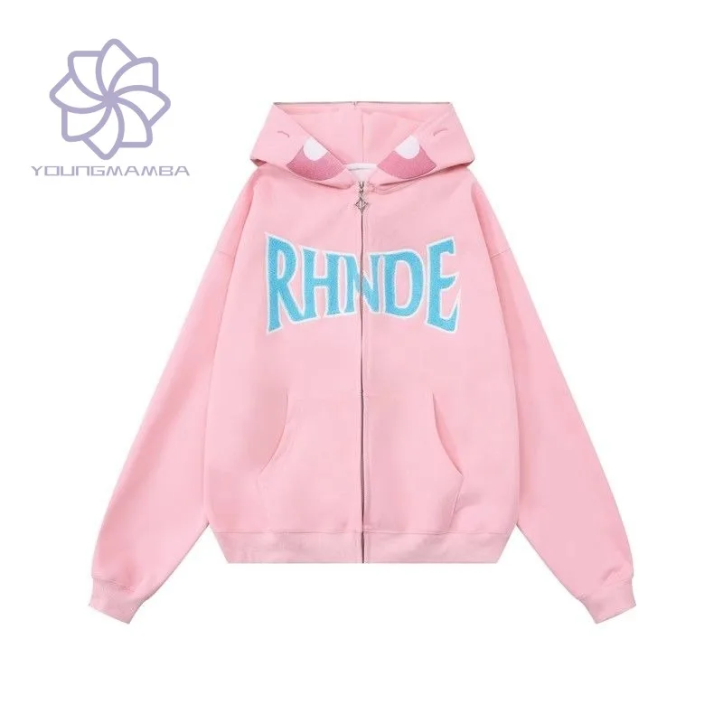 American Style High Street Hoodie for Women Ins Zipper Hooded Cardigan Trend Fashion Long Sleeve Sweatshirts Female
American Style High Street Hoodie for Women Ins Zipper Hooded Cardigan Trend Fashion Long Sleeve Sweatshirts Female