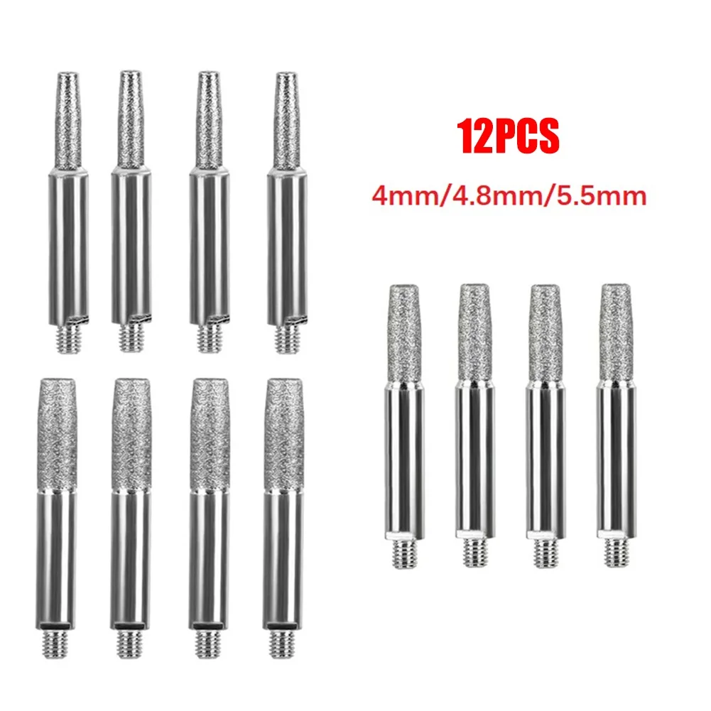 12pcs 4/4.8/5.5mm Carbide Diamond Burrs For Hand Crank Chainsaw Chain Sharpening Jig CNC Processing Tools Accessories
12pcs 4/4.8/5.5mm Carbide Diamond Burrs For Hand Crank Chainsaw Chain Sharpening Jig CNC Processing Tools Accessories