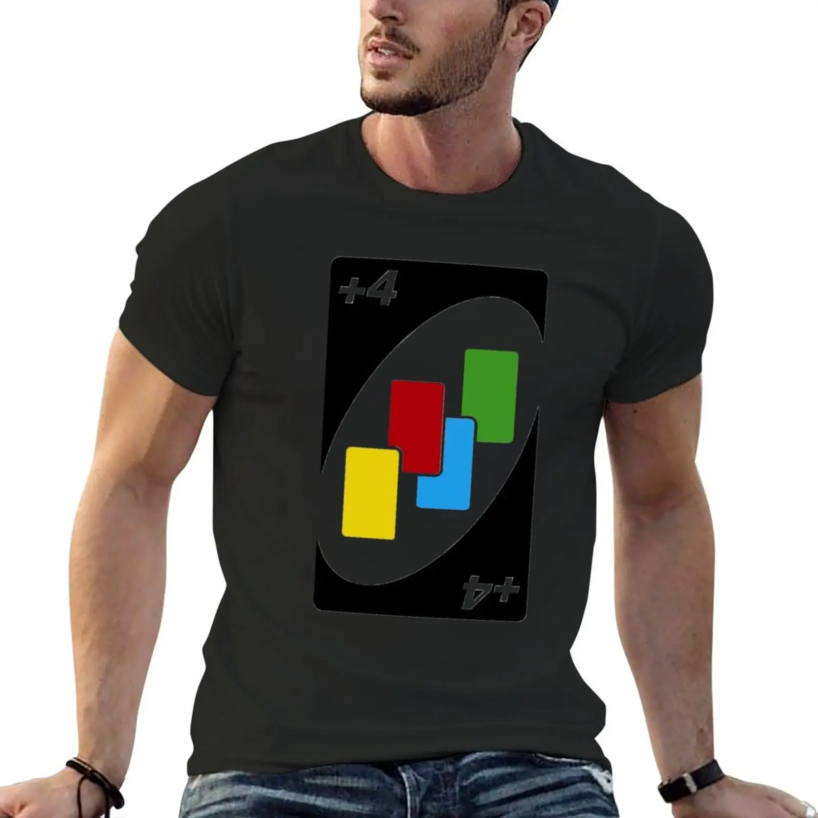 Plus Four Card T-Shirt anime tshirt summer tops cute tops anime figures t shirts for men
Plus Four Card T-Shirt anime tshirt summer tops cute tops anime figures t shirts for men