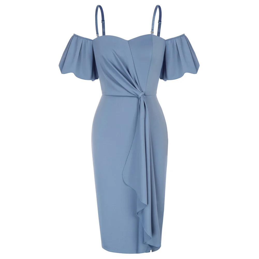 BP Women Off Shoulder Short Sleeve Cami Dress Vintage Ruffle Front Slit Bodycon Dress Cocktail Party Dress Wedding Guest Dresses
BP Women Off Shoulder Short Sleeve Cami Dress Vintage Ruffle Front Slit Bodycon Dress Cocktail Party Dress Wedding Guest Dresses
