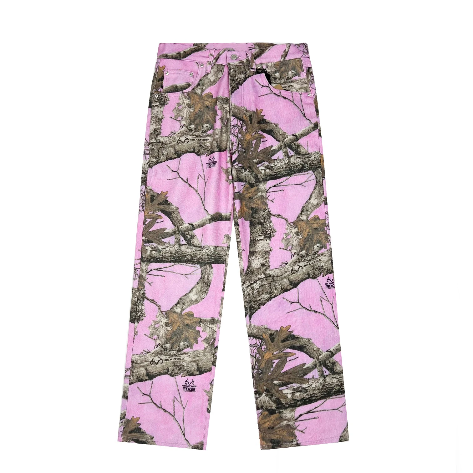

Fashion men's jeans pink pants 2023 Autumn New Men's High Quality Branch Maple Leaf Camo Graffiti Women's Pants