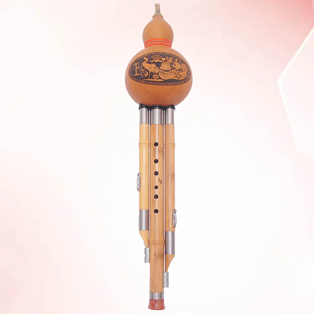 

Hulusi Flute Chinese Cucurbit Musical Gourd Instrument Key Bamboo Handmade Ethnic Flutes Instruments C Folk Bawu Traditional