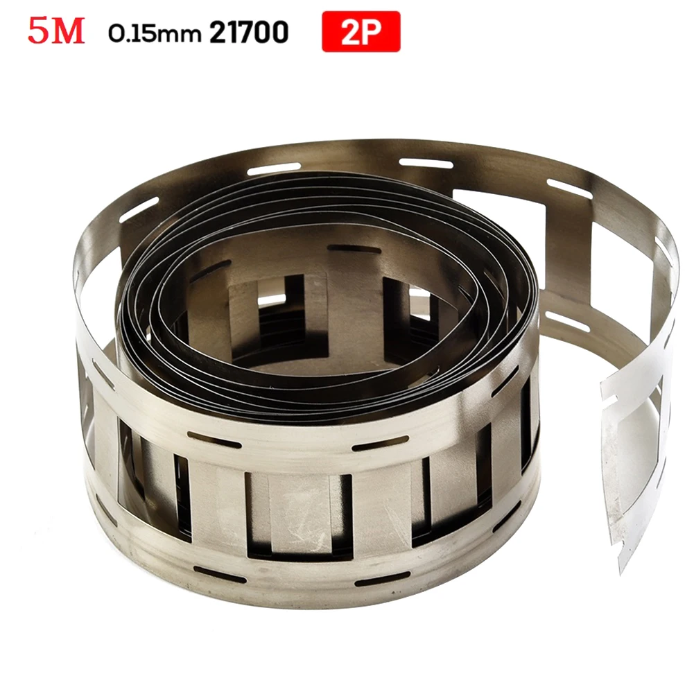 1roll Nickel Plated Steel Strip Sheet 5M 2P 21700 Lithium Battery Nickel Strip Tape Holder Nickel Plated Belt 22.5 Pitch
1roll Nickel Plated Steel Strip Sheet 5M 2P 21700 Lithium Battery Nickel Strip Tape Holder Nickel Plated Belt 22.5 Pitch