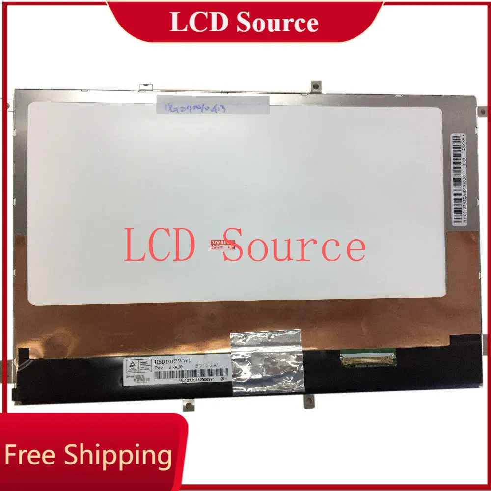 

HSD101PWW1 A00 подходит для LP101WX1 SLN1 LP101WX1 SLN2 SLN3 B101EW05 V.0 с 8 кронштейнами ЖК-экран для ноутбука