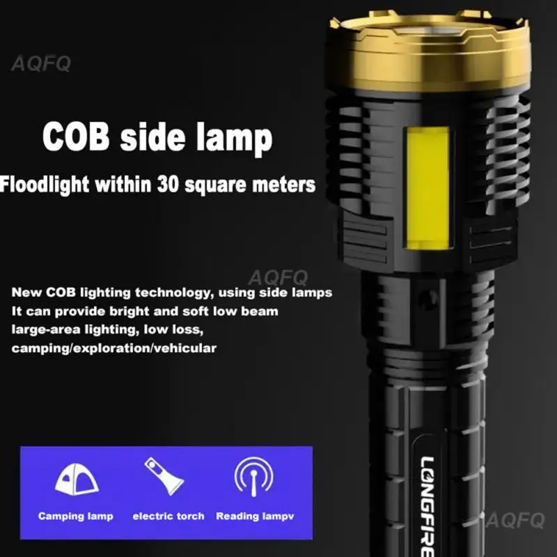 

Strong Light Telescopic Powerful Flashlamp Multi Gear Adjustment For Adventure Camping Household Accessories Multi-function