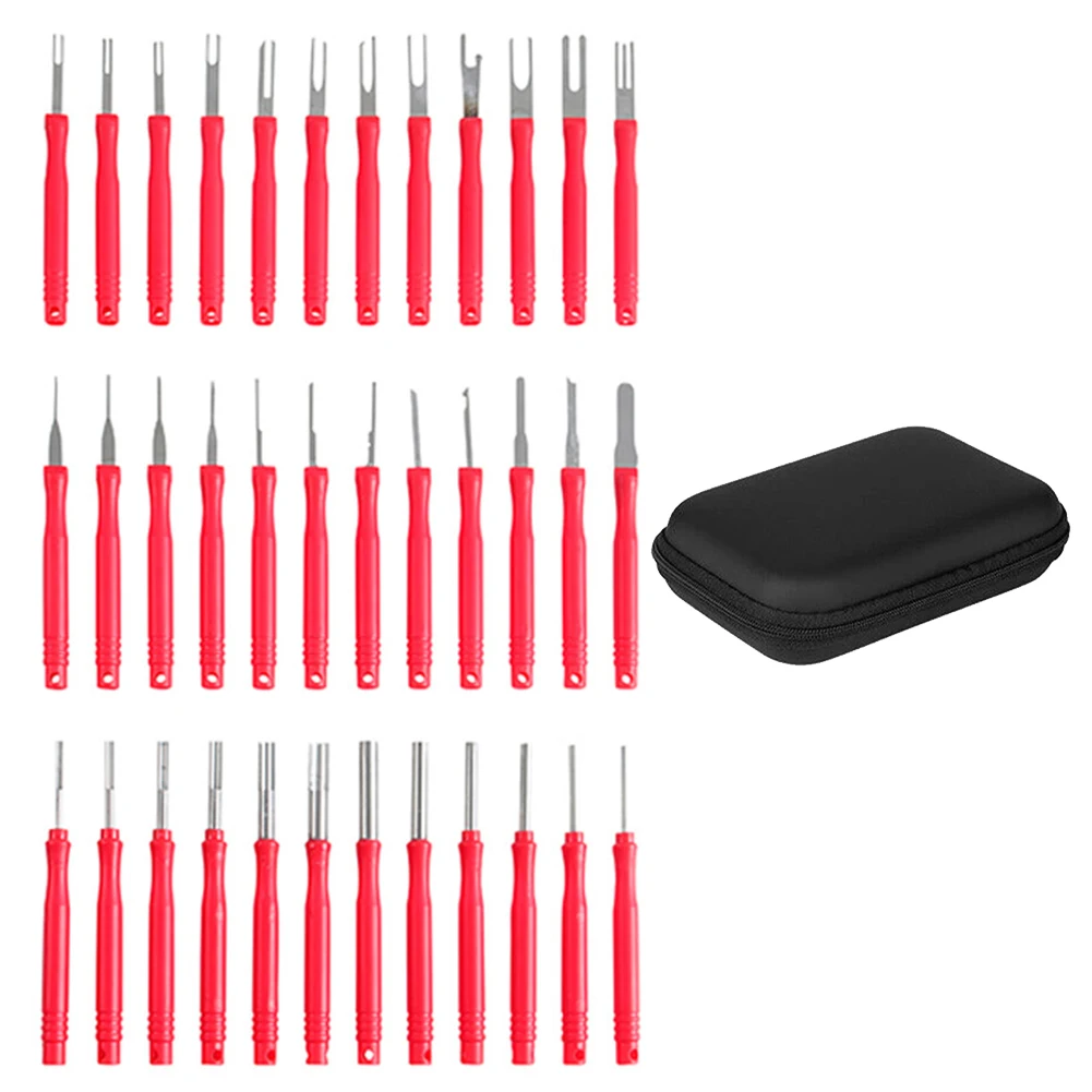 User Friendly Electrical Connector Pin Removal Tool Kit 36Pcs Pin Removal Tools Effortless Wire Terminal Removal
User Friendly Electrical Connector Pin Removal Tool Kit 36Pcs Pin Removal Tools Effortless Wire Terminal Removal