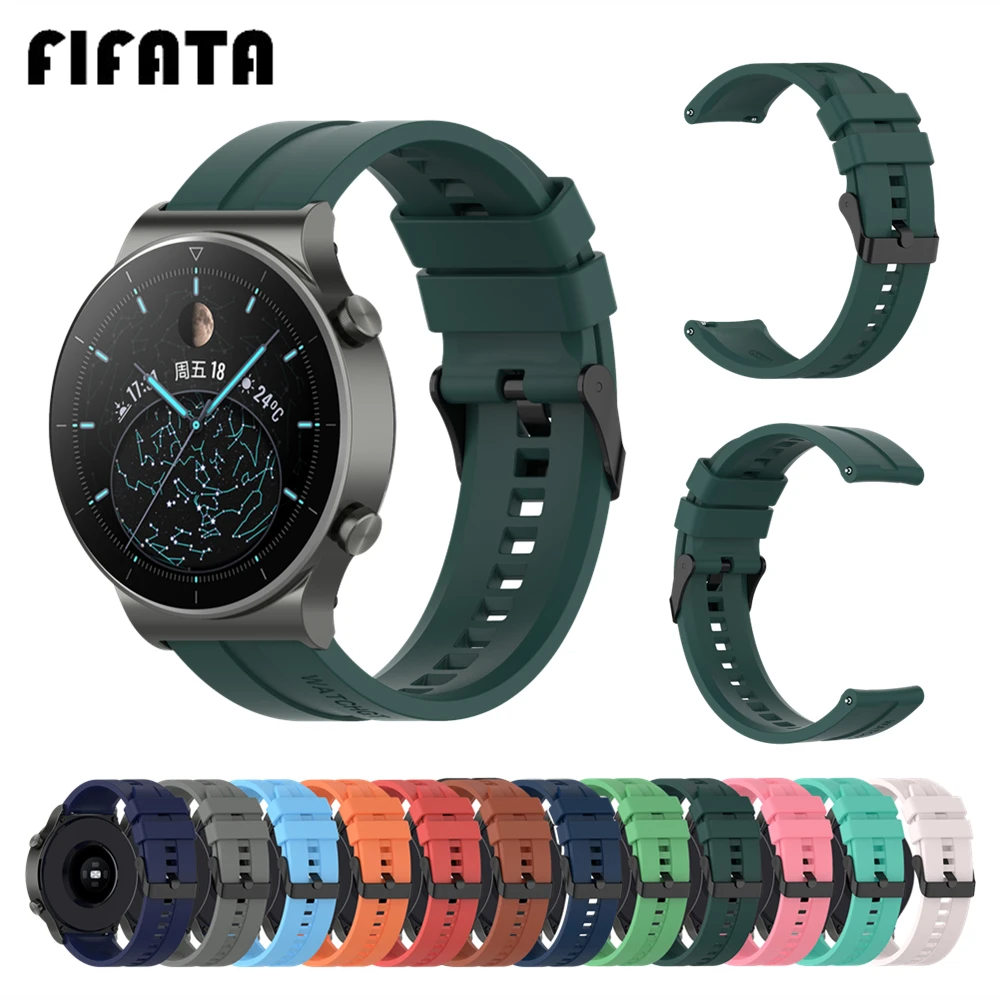 Ремешок силиконовый для honor watch gs pro huawei magic 2/watch gt 2 pro/GT2 correa | Электроника