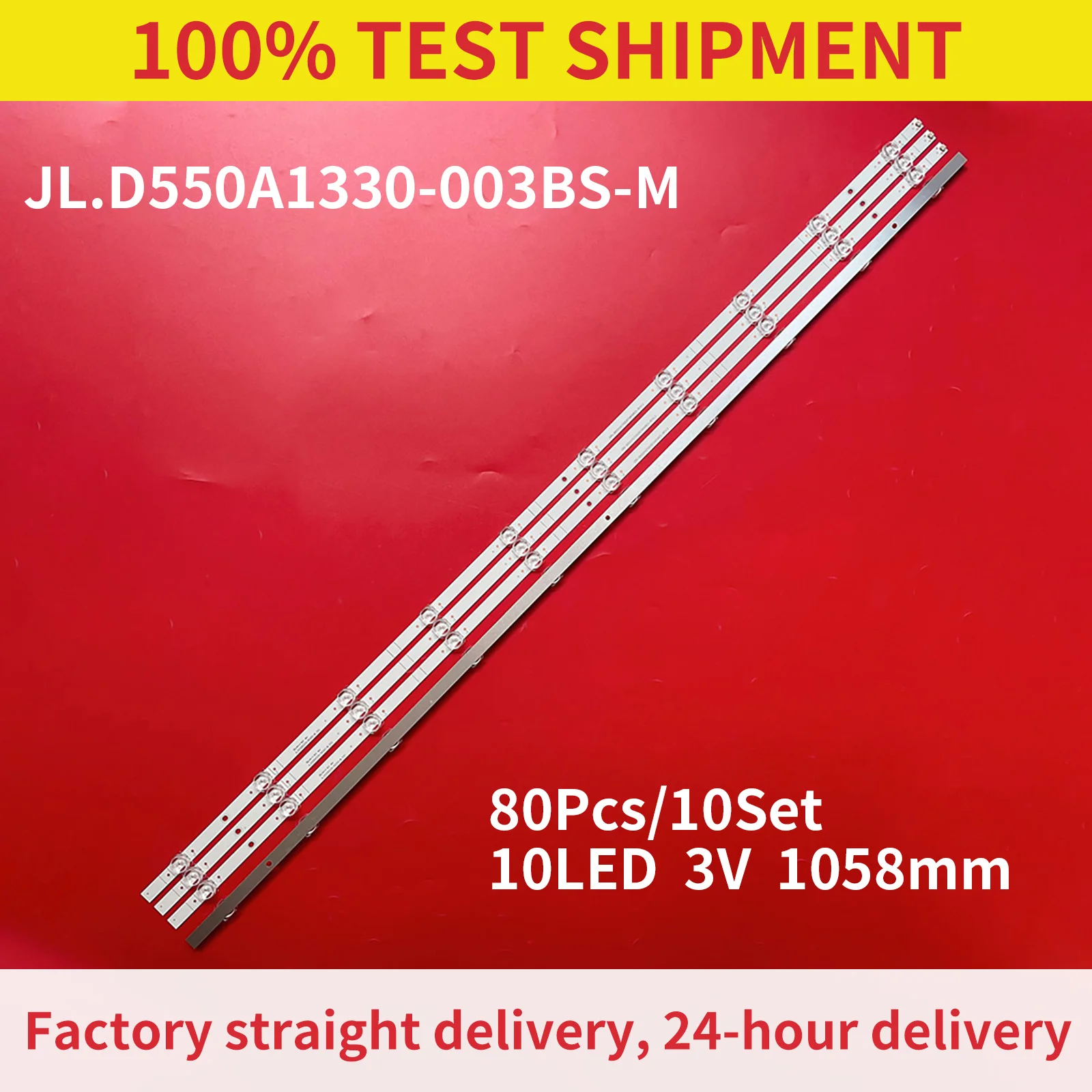 10Set LED Backlight strip 10 Lamp for JL.D550A1330-003BS-M_V01 HD550Y1U62-T0L6 55R6G 55A6G 55R6095G5 55R6070G 55C350KU
10Set LED Backlight strip 10 Lamp for JL.D550A1330-003BS-M_V01 HD550Y1U62-T0L6 55R6G 55A6G 55R6095G5 55R6070G 55C350KU