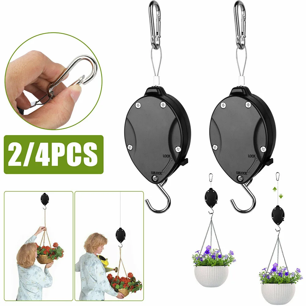 1/2/4Pcs Hanging Plant Hangers Strong Retractable Hanging Basket Pulley Pull Down Plant Yard Flower Hanger Hook
1/2/4Pcs Hanging Plant Hangers Strong Retractable Hanging Basket Pulley Pull Down Plant Yard Flower Hanger Hook