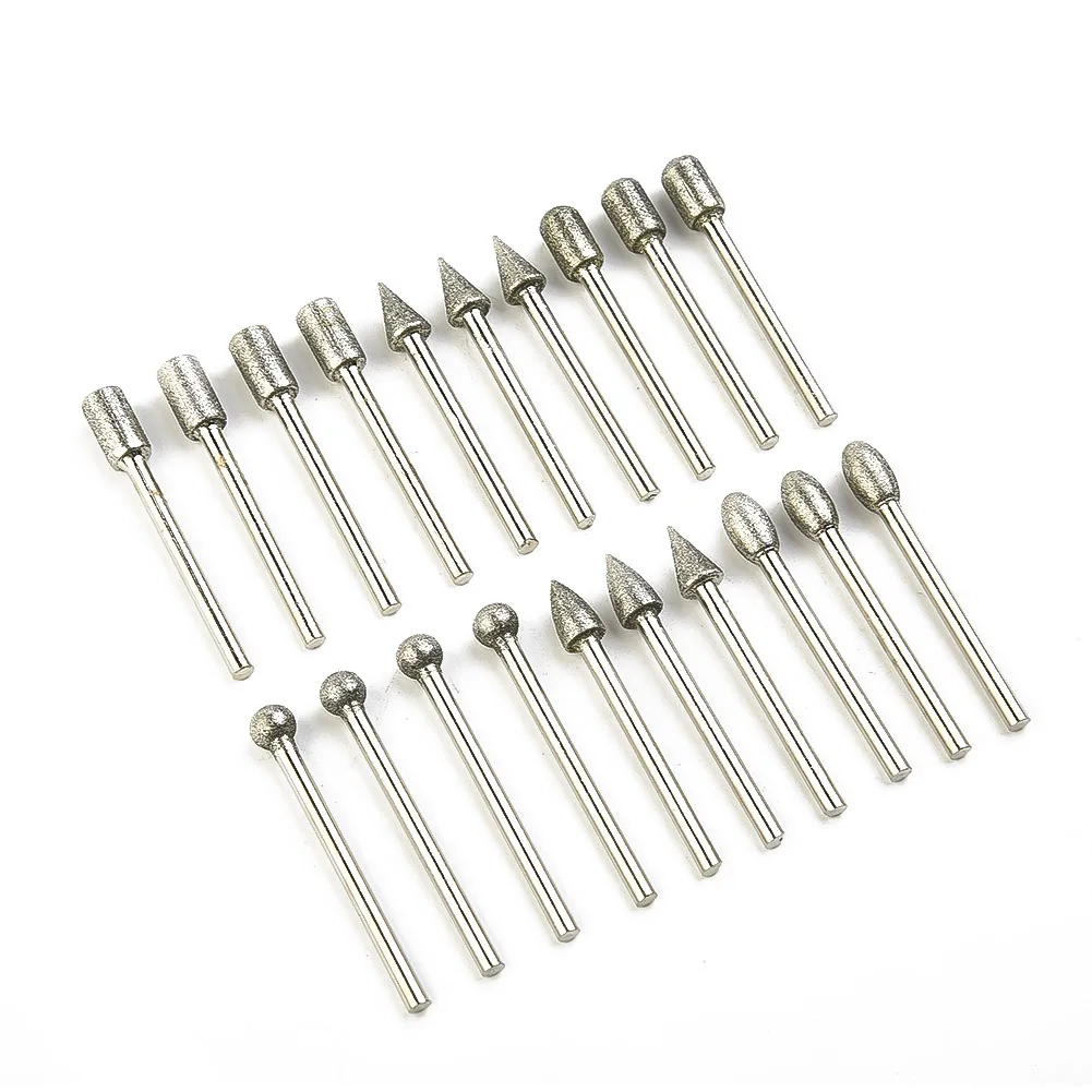 Accessories Durable Burr Drill Bits Supplies Tile 3mm shank Ceramics Diamond Electroplated Grinding Rotary tools
Accessories Durable Burr Drill Bits Supplies Tile 3mm shank Ceramics Diamond Electroplated Grinding Rotary tools