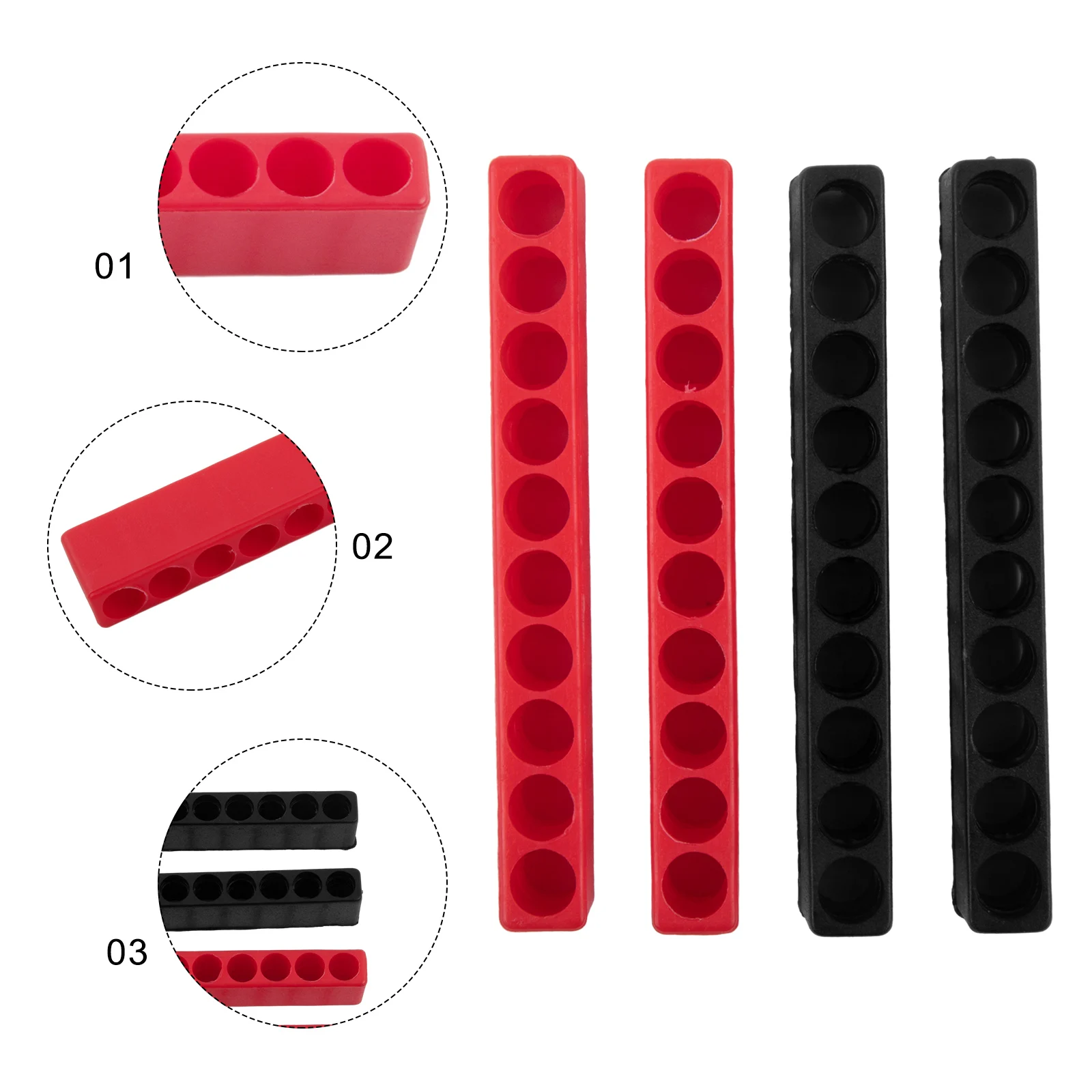 4Pcs 10Holes Screwdriver Bit Holder Storage Soft Rubber Organizer 1/4 Inch Hex Screwdriver Head Drill Bit Stand Case Power Tools
4Pcs 10Holes Screwdriver Bit Holder Storage Soft Rubber Organizer 1/4 Inch Hex Screwdriver Head Drill Bit Stand Case Power Tools