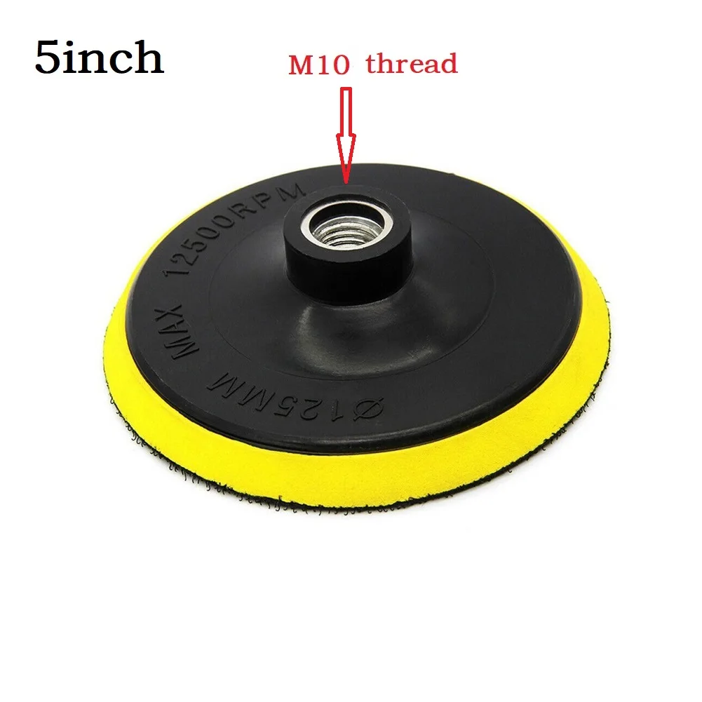 5 Inch 125mm Sanding Backing Pads M10 M14 Drill Adapter Hook And Loop Buffing-Wheel Abrasive Sanding Disc For Power Sander Tools
5 Inch 125mm Sanding Backing Pads M10 M14 Drill Adapter Hook And Loop Buffing-Wheel Abrasive Sanding Disc For Power Sander Tools