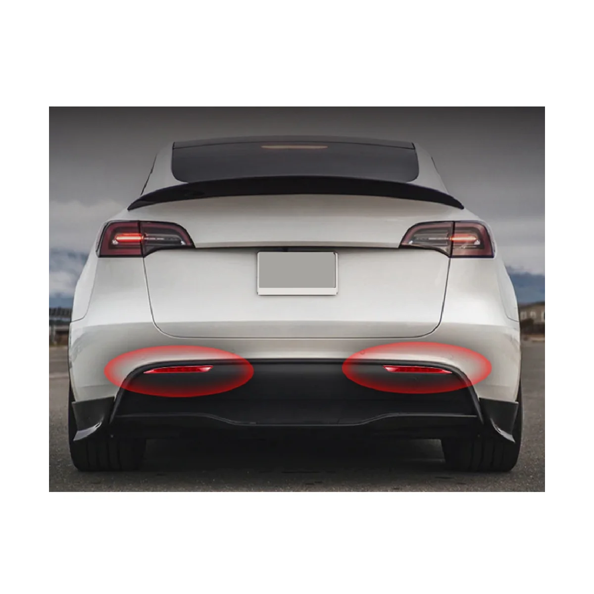 

Автомобильный задний фонарь, противотуманный задний фонарь, противоударный сигнал поворота, Внешний бампер, модель Tesla 3, модель Y