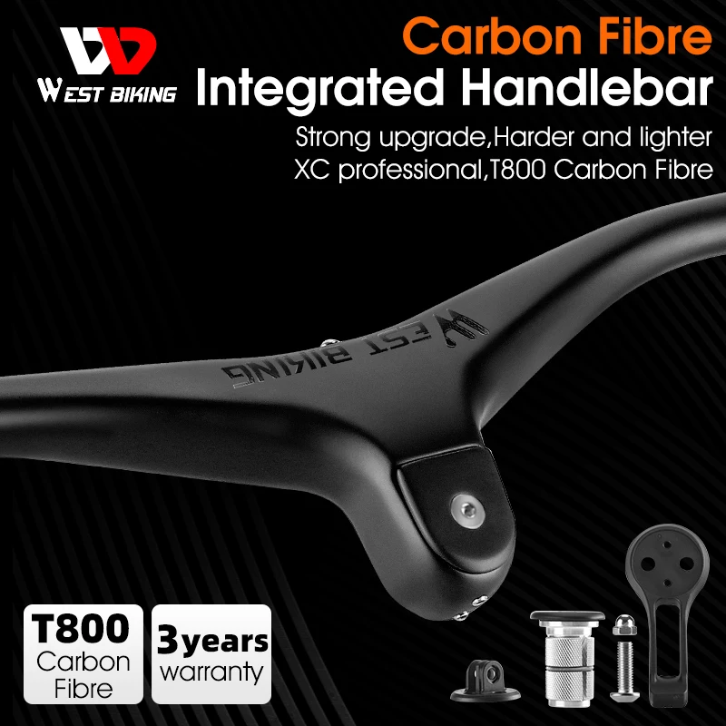 WEST BIKING Carbon Fiber Bicycle Handlebar Ultralight Prefessional Race Ergonomic Cycling Integrated Handlebar MTB Bike Parts
WEST BIKING Carbon Fiber Bicycle Handlebar Ultralight Prefessional Race Ergonomic Cycling Integrated Handlebar MTB Bike Parts