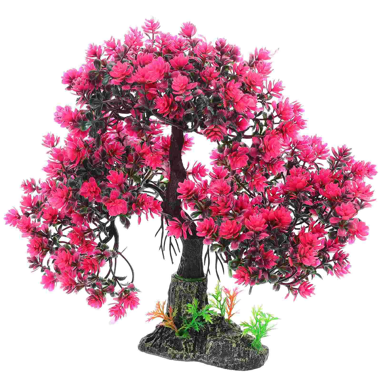 

Fish Tank Landscaping Tree Underwater Craft Simulation Resin Ornament Aquarium Desktop Decor Red Layout Adornment Artificial