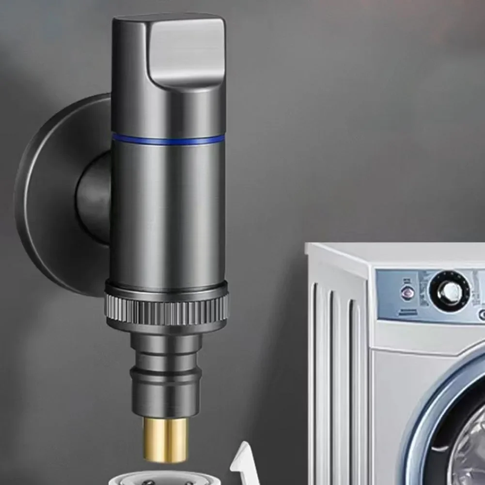 Stainless Steel Washing Machine Faucet \Water Stop Quick Opening Angle Valve Interface Bass Bathroom Accessories
Stainless Steel Washing Machine Faucet \Water Stop Quick Opening Angle Valve Interface Bass Bathroom Accessories