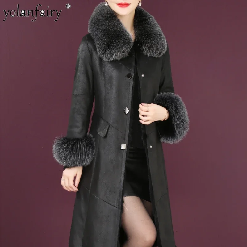 21 Fashion Jacket Women Winter Fox Fur Collar Elegent Ladies Outwear Fur All-in-one Women's Fur Coat Casacos De Inverno Feminino
21 Fashion Jacket Women Winter Fox Fur Collar Elegent Ladies Outwear Fur All-in-one Women's Fur Coat Casacos De Inverno Feminino