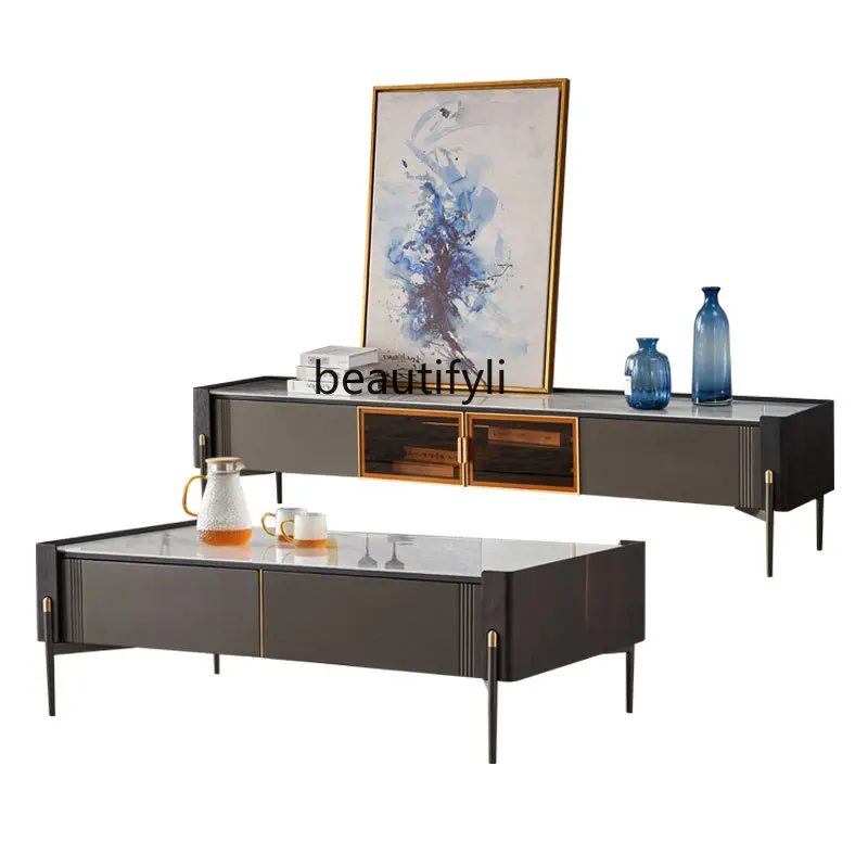 Italian Light Luxury TV Cabinet Modern Minimalist Living Room Entrance Cabinet Coffee Table TV Cabinet Combination furniture
Italian Light Luxury TV Cabinet Modern Minimalist Living Room Entrance Cabinet Coffee Table TV Cabinet Combination furniture
