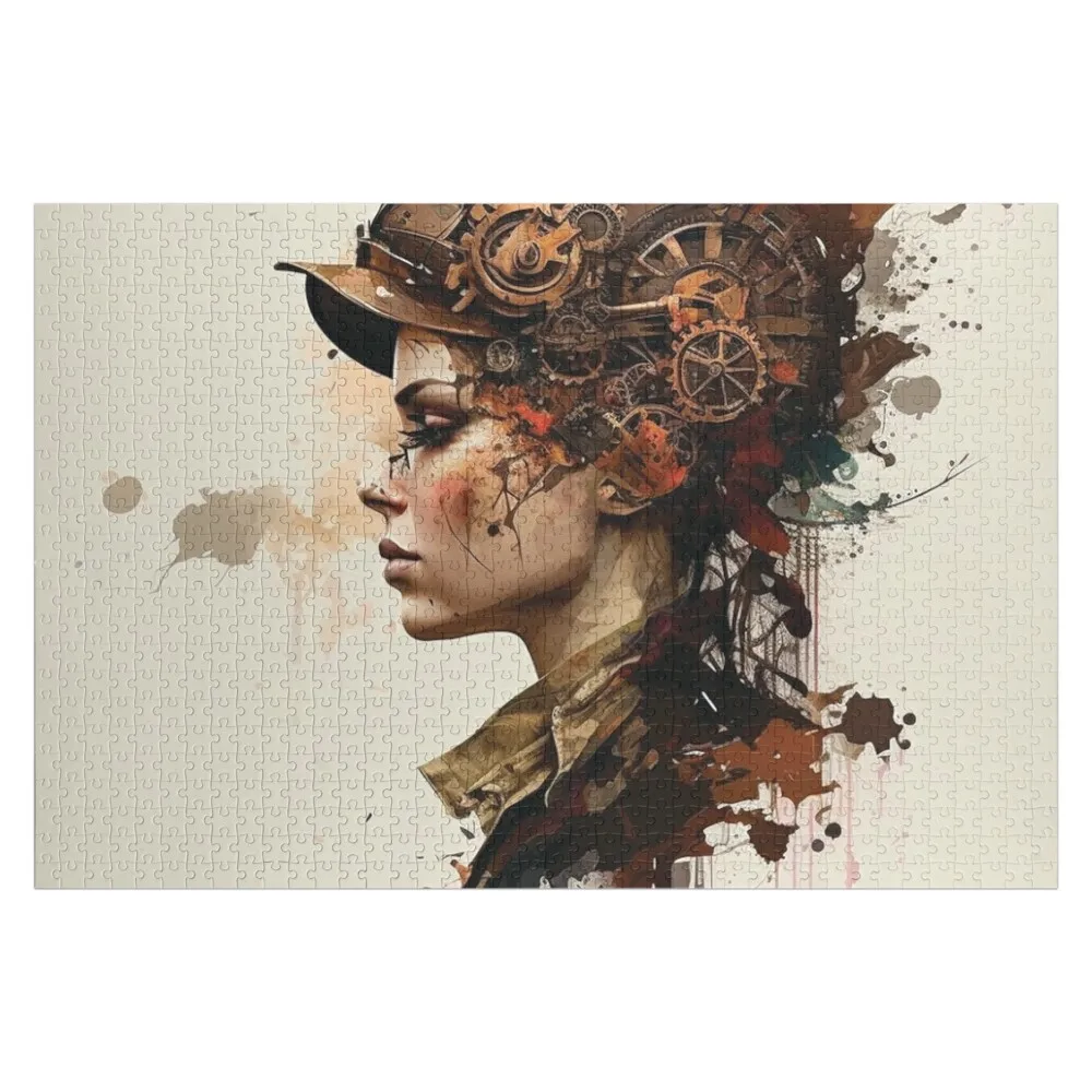 

Steampunk Portraits, Silhouettes of the Machine #11 Jigsaw Puzzle Wood Photo Personalized Children Puzzle