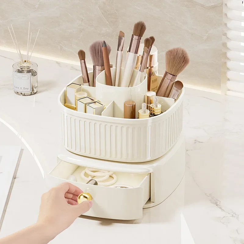 

Box Organizer Cosmet Storag Lipsticks Vanity Holder Container Organiser 360° Brush Luxury Up Make Makeup Rotating