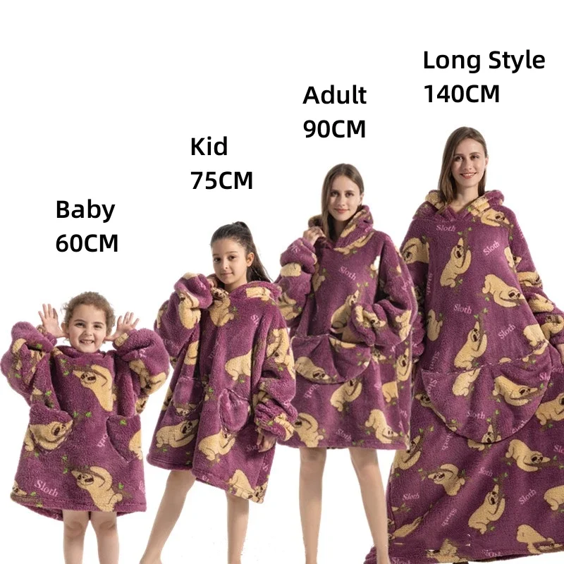Oversized Cute Animal Throw Blankets Super Long Hoodies Sweatshirt Giant TV Blanket With Sleeves for Adults and Kids Home Garden
Oversized Cute Animal Throw Blankets Super Long Hoodies Sweatshirt Giant TV Blanket With Sleeves for Adults and Kids Home Garden