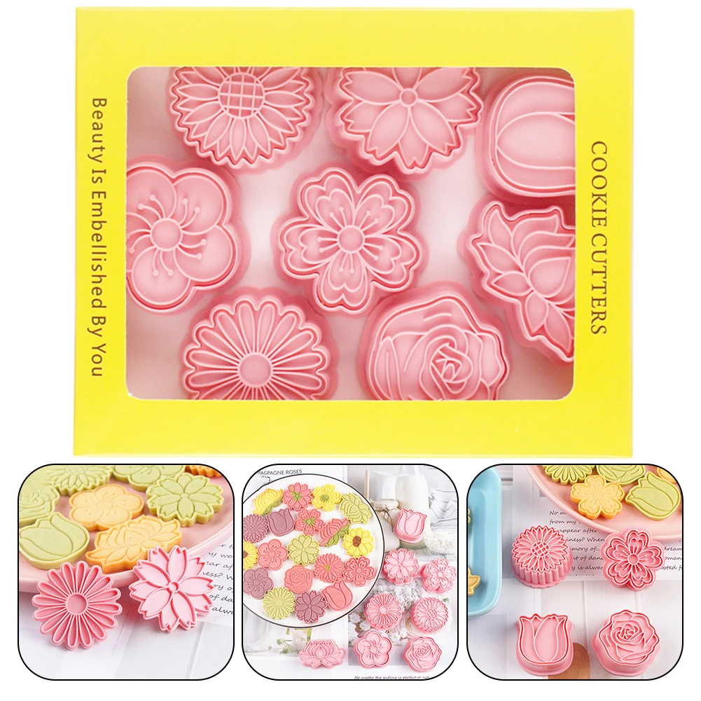 Cookie Mould Flower Silicone Mold Template Kitchen Cake Accessories Household Diy Holiday Decorations Project Three Patterns
Cookie Mould Flower Silicone Mold Template Kitchen Cake Accessories Household Diy Holiday Decorations Project Three Patterns