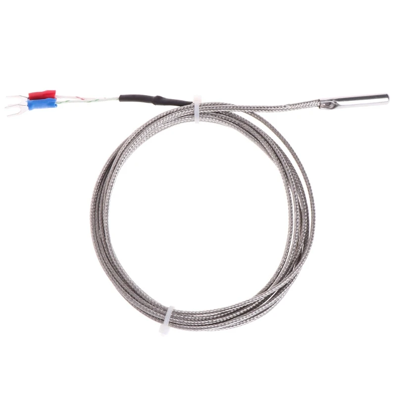 

2m K-Type Thermocouple Temperature 0-600℃ 5*30mm Probe Stainless Steel for Measuring Boiler Oven Drop Shipping