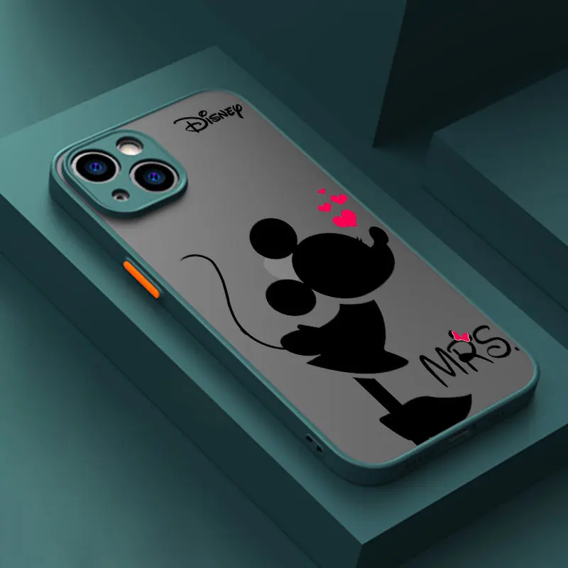 Phone Case For iPhone 14 15 16 Pro Disney Minnie Mickey Mouse Cover For Apple 11 13 Pro Max 12 Mini 8 16 Plus Translucent Fundas Phone Case For iPhone 14 15 16 Pro Disney Minnie Mickey Mouse Cover For Apple 11 13 Pro Max 12 Mini 8 16 Plus Translucent Fundas