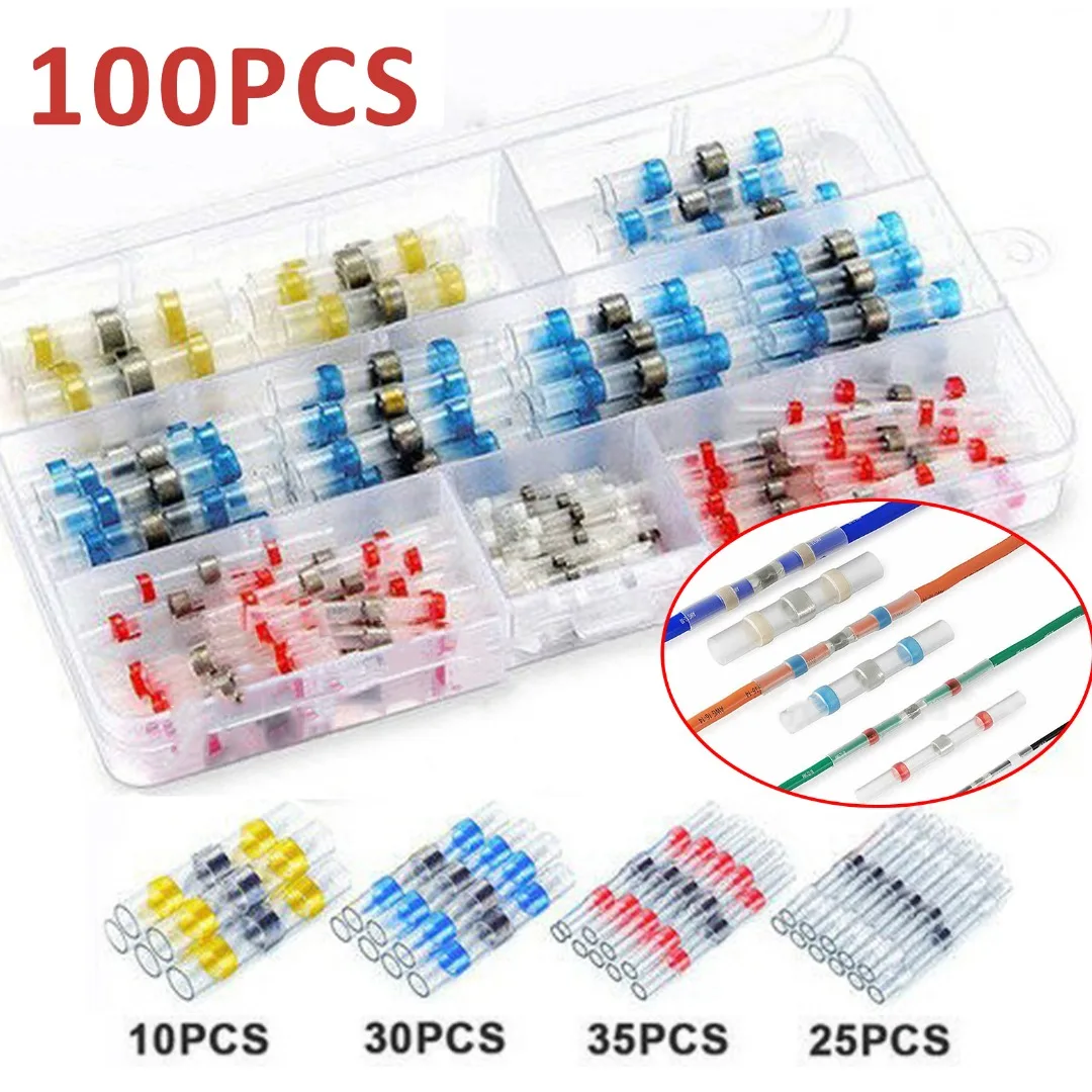 100pcs/set Heat-shrink Tubing Thermoresistant Tube Heat Shrink Wrapping Kit Electrical Connection Wire Cable Insulation Sleeving
100pcs/set Heat-shrink Tubing Thermoresistant Tube Heat Shrink Wrapping Kit Electrical Connection Wire Cable Insulation Sleeving