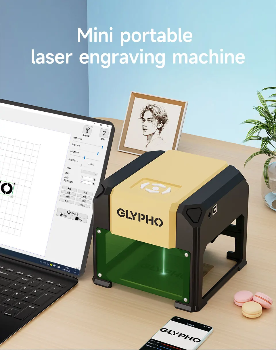 Laser Engraver Machine CNC Highly Accurate Portable 80mmx80mm Engraving Cutting for Dog Tag Paper Leather Wood Work DIY 1 Mallzona S574d40bde05941cda7b7653e4a4cdce60 Laser Engraver Machine CNC Highly Accurate Portable 80mmx80mm Engraving Cutting for Dog Tag Paper Leather Wood Work DIY Mallzona