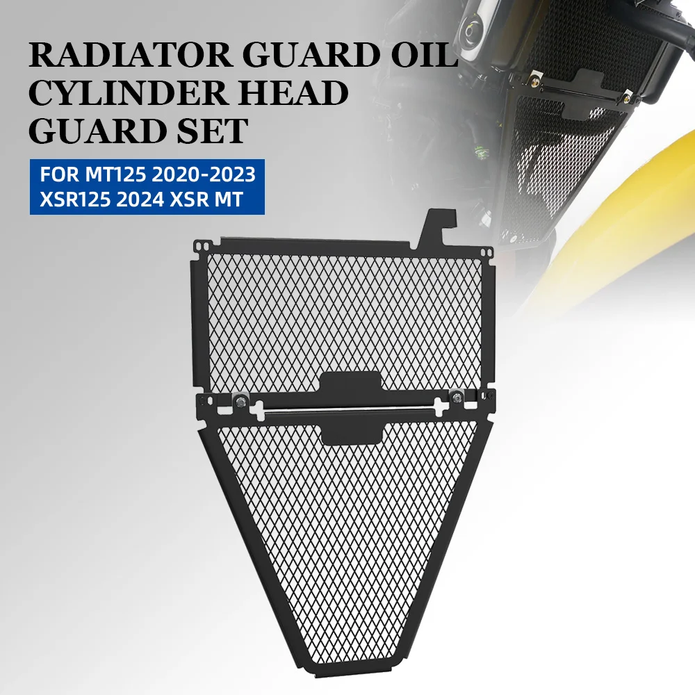 Motorcycle Radiator Guard Oil Cylinder Head Guard set FOR Yamaha MT-125 MT125 2020-2021-2022-2023 XSR-125 XSR125 2024 XSR MT
Motorcycle Radiator Guard Oil Cylinder Head Guard set FOR Yamaha MT-125 MT125 2020-2021-2022-2023 XSR-125 XSR125 2024 XSR MT