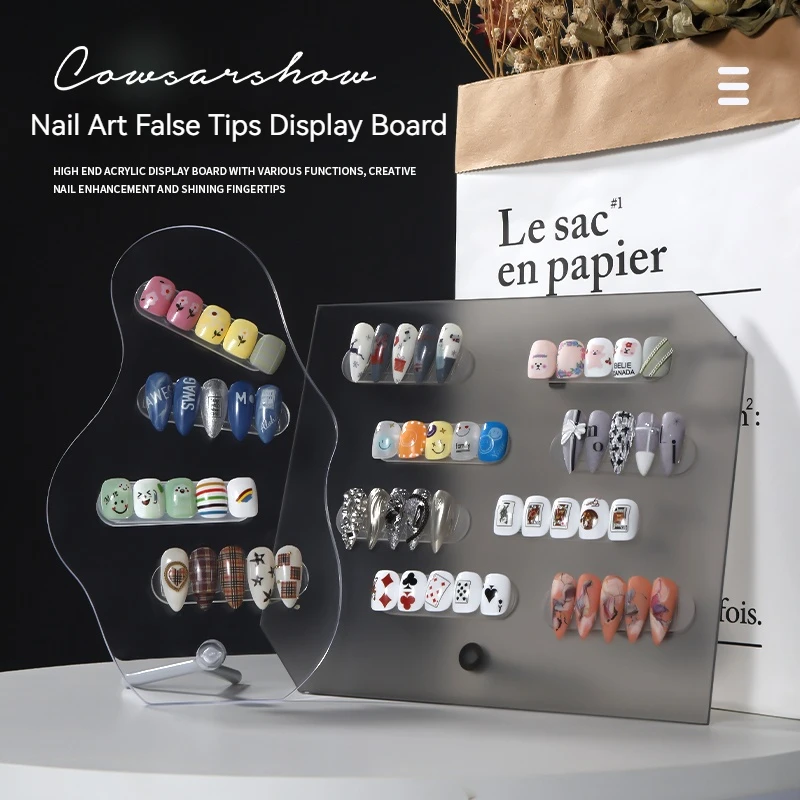 1Pcs Nail Art False Tips Display Board Irregular Acrylic Transparent Nail Gel Polish Showing Shelf Display Stand Manicure Tools
1Pcs Nail Art False Tips Display Board Irregular Acrylic Transparent Nail Gel Polish Showing Shelf Display Stand Manicure Tools