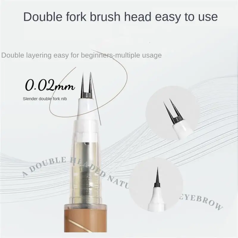 

Ultra-thin 2 Fork Tip Liquid Eyeliner Lower Eyelash Pen Makeup Quick Dry Smooth Eye Liner 2 Point Eyebrow Tattoo Pencil Cosmetic