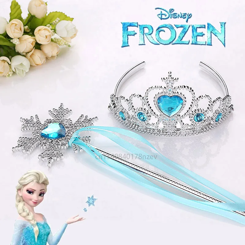 New Disney Frozen Elsa Princess Crown Headband Magic Wand Set Children Cosplay Partty Props Accessories for Girls Birthday Gift
New Disney Frozen Elsa Princess Crown Headband Magic Wand Set Children Cosplay Partty Props Accessories for Girls Birthday Gift