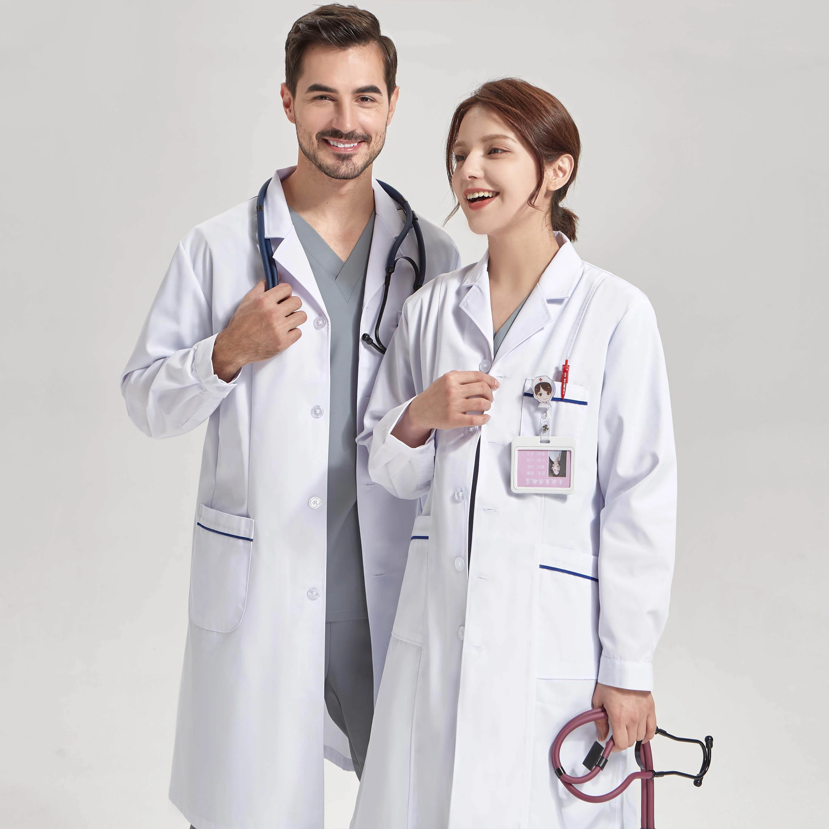 44½" Lab Coats Women Men Professional Medical White Coat 3-Pocket Super Twill Consultation Work Tunic Suit YHF-6535-03
44½" Lab Coats Women Men Professional Medical White Coat 3-Pocket Super Twill Consultation Work Tunic Suit YHF-6535-03