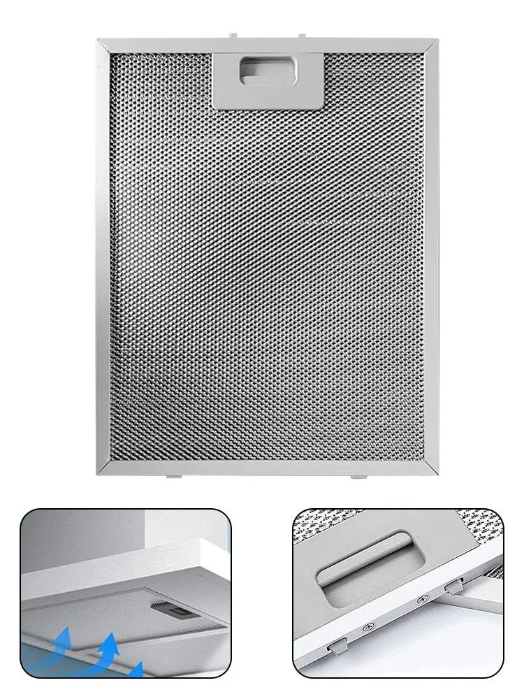 

1PCS Range Hood Filter Ventilation Aluminium Aspirator 26*32CM Kitchen Extractor Cooker Hood Grease Filter Home Improvement