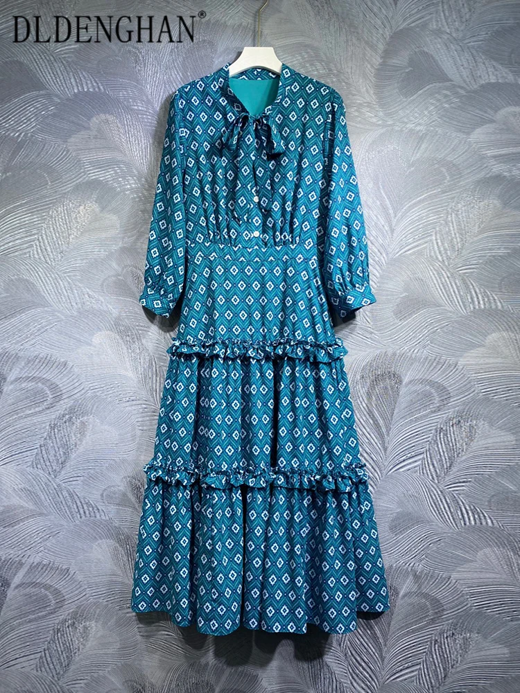 Весеннее платье DLDENGHAN, женское винтажное однобортное платье со шнуровкой, воротником-стойкой, рукавами-фонариками, цветочным принтом и оборками, модная новинка
Весеннее платье DLDENGHAN, женское винтажное однобортное платье со шнуровкой, воротником-стойкой, рукавами-фонариками, цветочным принтом и оборками, модная новинка