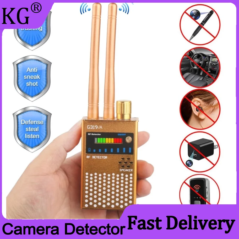 

1MHz-8GHz Anti-wiretapping GSM Audio Bug Finder GPS Signal Detect RF Tracker Radio Frequency Hidden Camera Detector Spy Gadgets