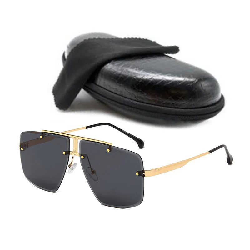 Fashion Square Women Rimless Sunglasses Men Sun Glasses Lightweight Metal Brown Classic Driving UV400 Blue Black
Fashion Square Women Rimless Sunglasses Men Sun Glasses Lightweight Metal Brown Classic Driving UV400 Blue Black