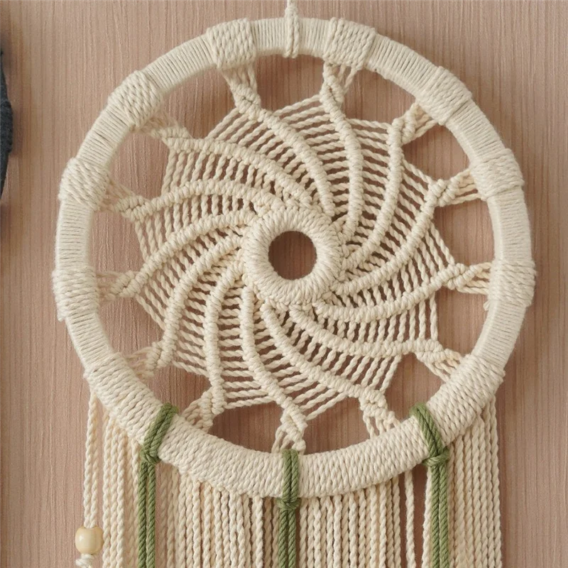 Boho Dream Catcher Macrame Wall Hanging with Tassels 3 S575c64d3e9314bdc847b3513a179f192f