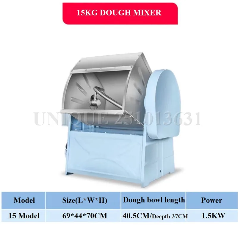 

Automatic 15kg 25kg 50kg 75kg Flour Kneading Mixing Machine Bakery Bread Dough Mixer for Restaurant