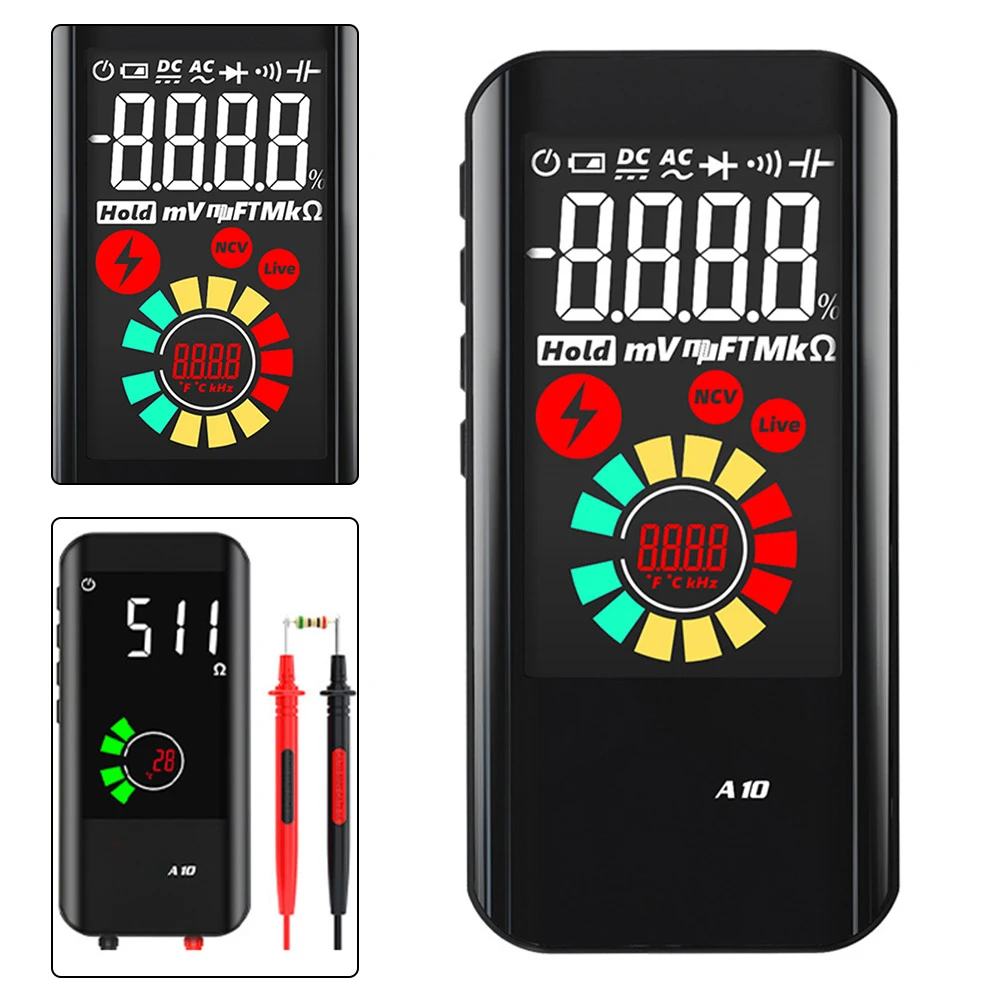 Profesional Digital Multimeter 9999 Counts Smart Multimetro DC AC Voltage Capacitor Ohm Diode NCV Hz Live Wire Tester
Profesional Digital Multimeter 9999 Counts Smart Multimetro DC AC Voltage Capacitor Ohm Diode NCV Hz Live Wire Tester