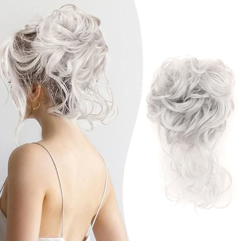 Messy Curly Bun Hair Extensions Elastic Hair Band HairPiece for Women Synthetic 10inch Short Curly Donut Chignon False Scrunchie
Messy Curly Bun Hair Extensions Elastic Hair Band HairPiece for Women Synthetic 10inch Short Curly Donut Chignon False Scrunchie