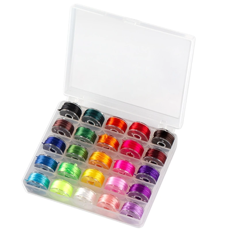 Standard Size Bobbins and Sewing Threads in 25 Assorted Colors for Household DIY
Standard Size Bobbins and Sewing Threads in 25 Assorted Colors for Household DIY